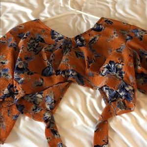 Floral crop top